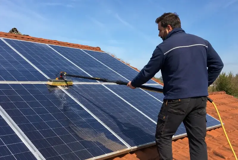 Nettoyage et entretien de panneaux solaires à Sainte-Colome