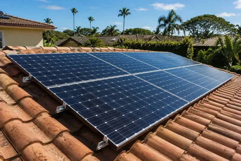 Installation de panneaux solaires à Sainte-Colome